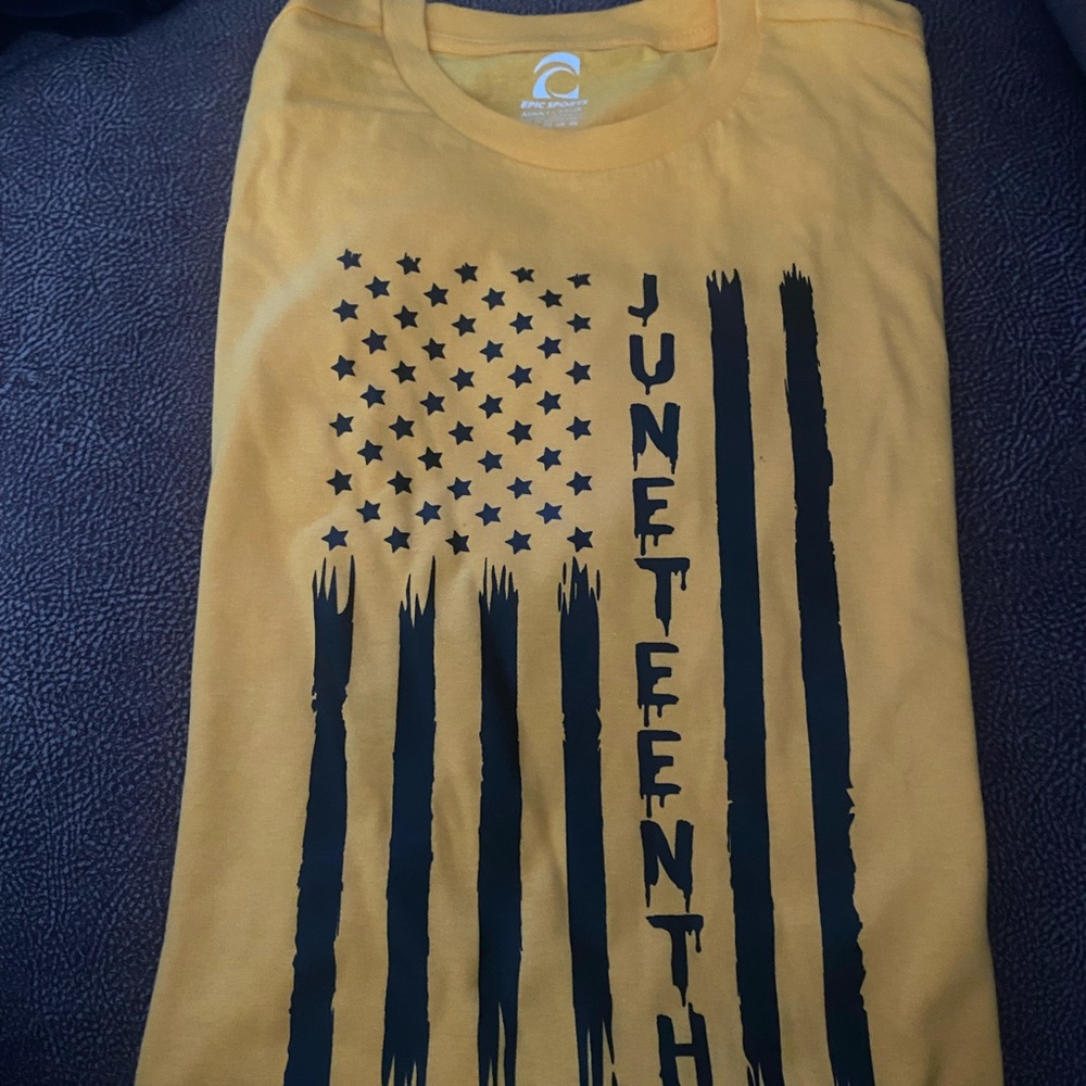 Juneteenth flag t shirt. Clearance $12